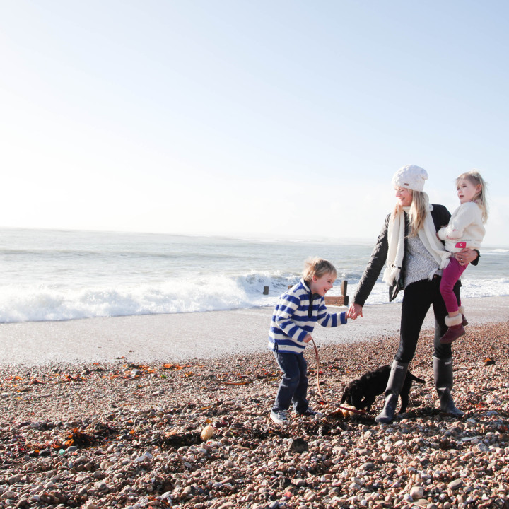Bailey and Willow - Family Portrait on Hayling Island