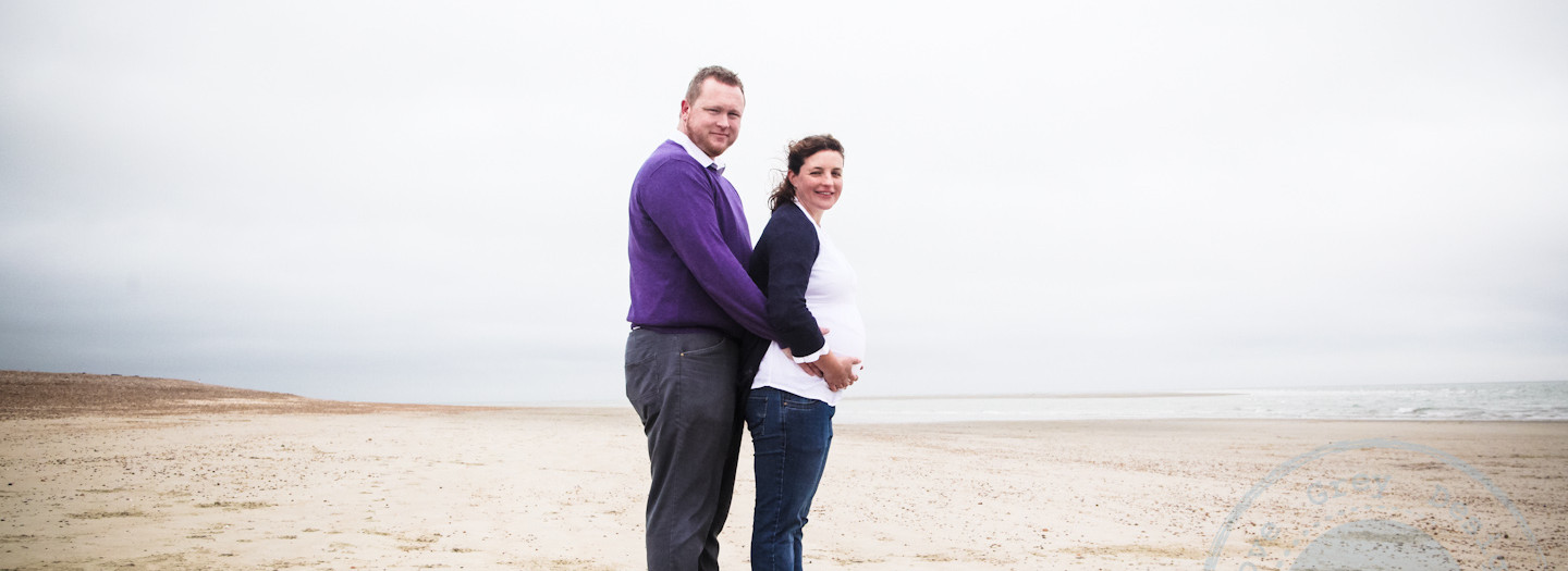 Liz and Tim's Maternity Session at Hayling Island Sand Dunes.