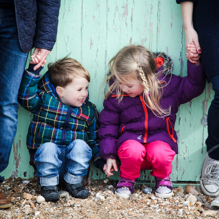 Family Portrait on the Beach - Haying Island - Hampshire Portrait Photography