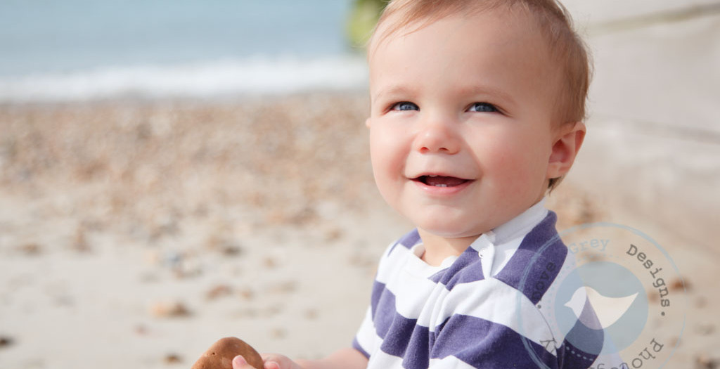Leo's One Year Old Session at the Beach - Hayling Island