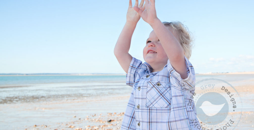 Dave, Liane and Joseph at the beach - Lifestyle Session